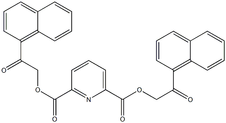 bis[2-(1-naphthyl)-2-oxoethyl] 2,6-pyridinedicarboxylate Struktur