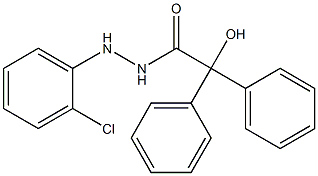 N'-(2-chlorophenyl)-2-hydroxy-2,2-diphenylacetohydrazide Struktur