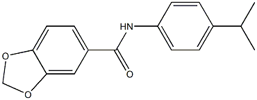 N-(4-isopropylphenyl)-1,3-benzodioxole-5-carboxamide Struktur