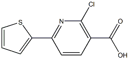 2-chloro-6-(2-thienyl)nicotinic acid Struktur