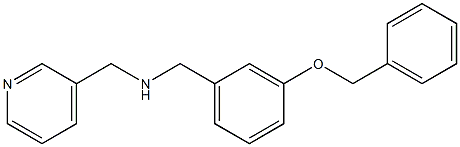 N-[3-(benzyloxy)benzyl]-N-(3-pyridinylmethyl)amine Struktur