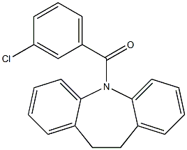 5-(3-chlorobenzoyl)-10,11-dihydro-5H-dibenzo[b,f]azepine Struktur