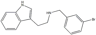 N-[(3-bromophenyl)methyl]-2-(1H-indol-3-yl)ethanamine Struktur