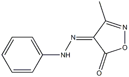 3-methyl-4,5-isoxazoledione 4-(phenylhydrazone) Struktur