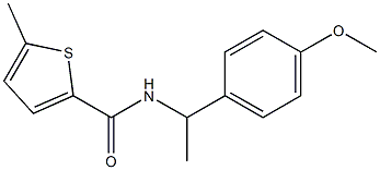 N-[1-(4-methoxyphenyl)ethyl]-5-methyl-2-thiophenecarboxamide Struktur