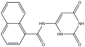 N-(2,6-dioxo-1,2,3,6-tetrahydro-4-pyrimidinyl)-1-naphthamide Struktur