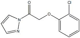 1-[(2-chlorophenoxy)acetyl]-1H-pyrazole Struktur