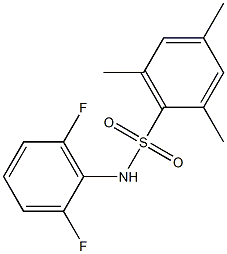 N-(2,6-difluorophenyl)-2,4,6-trimethylbenzenesulfonamide Struktur