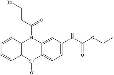 ethyl 10-(3-chloropropanoyl)-5-oxido-10H-phenothiazin-2-ylcarbamate Struktur