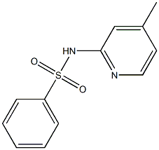 N-(4-methylpyridin-2-yl)benzenesulfonamide Struktur