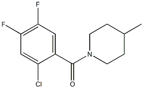 1-(2-chloro-4,5-difluorobenzoyl)-4-methylpiperidine Struktur