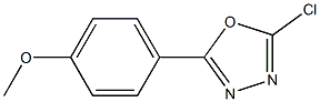 2-chloro-5-(4-methoxyphenyl)-1,3,4-oxadiazole Struktur