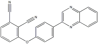 3-[4-(2-quinoxalinyl)phenoxy]phthalonitrile Struktur