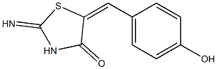 5-(4-hydroxybenzylidene)-2-imino-1,3-thiazolidin-4-one Struktur