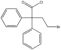 2,2-Diphenyl-4-bromobutyryl chloride Struktur