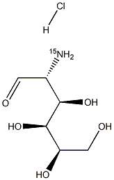 D-Glucosamine-15N  hydrochloride Struktur