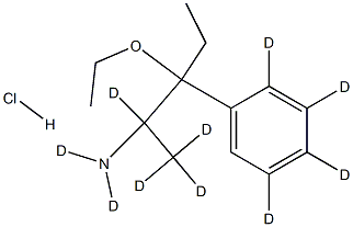 Diethylnorephedrine-d10 HCl Struktur