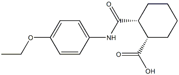 (1S,2R)-2-[(4-ethoxyanilino)carbonyl]cyclohexanecarboxylic acid Struktur