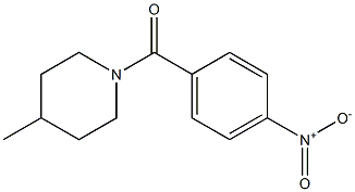 (4-methyl-1-piperidinyl)(4-nitrophenyl)methanone Struktur