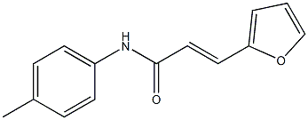 (E)-3-(2-furyl)-N-(4-methylphenyl)-2-propenamide Struktur