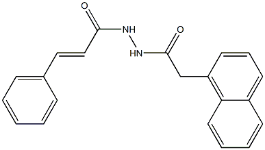 (E)-N'-[2-(1-naphthyl)acetyl]-3-phenyl-2-propenohydrazide Struktur