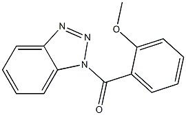 1H-1,2,3-benzotriazol-1-yl(2-methoxyphenyl)methanone Struktur