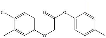 2,4-dimethylphenyl 2-(4-chloro-3-methylphenoxy)acetate Struktur