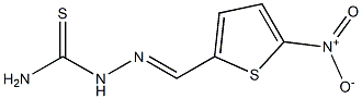 2-[(E)-(5-nitro-2-thienyl)methylidene]-1-hydrazinecarbothioamide Struktur