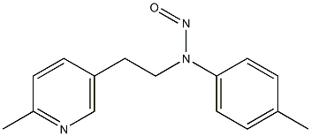 2-methyl-5-{2-[1-(4-methylphenyl)-2-oxohydrazino]ethyl}pyridine Struktur