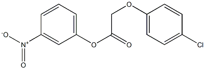 3-nitrophenyl 2-(4-chlorophenoxy)acetate Struktur