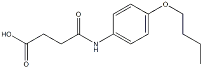 4-(4-butoxyanilino)-4-oxobutanoic acid Struktur