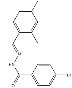 4-bromo-N'-[(E)-mesitylmethylidene]benzohydrazide Struktur