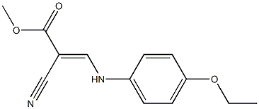 methyl (E)-2-cyano-3-(4-ethoxyanilino)-2-propenoate Struktur