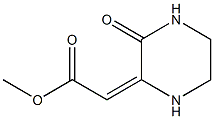 methyl 2-(3-oxo-2-piperazinylidene)acetate Struktur