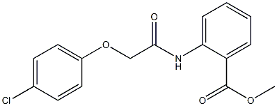 methyl 2-{[2-(4-chlorophenoxy)acetyl]amino}benzoate Struktur