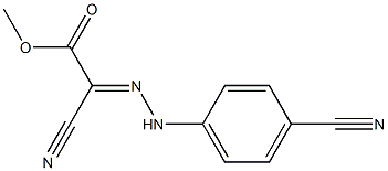 methyl 2-cyano-2-[(E)-2-(4-cyanophenyl)hydrazono]acetate Struktur