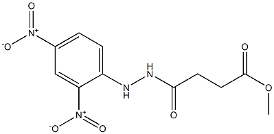 methyl 4-[2-(2,4-dinitrophenyl)hydrazino]-4-oxobutanoate Struktur