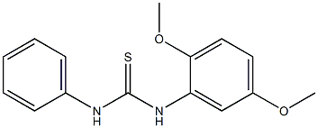 N-(2,5-dimethoxyphenyl)-N'-phenylthiourea Struktur