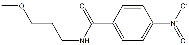 N-(3-methoxypropyl)-4-nitrobenzamide Struktur