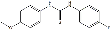 N-(4-fluorophenyl)-N'-(4-methoxyphenyl)thiourea Struktur