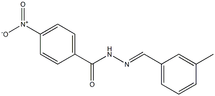 N'-[(E)-(3-methylphenyl)methylidene]-4-nitrobenzohydrazide Struktur