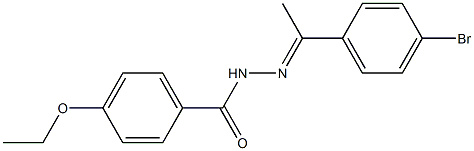 N'-[(E)-1-(4-bromophenyl)ethylidene]-4-ethoxybenzohydrazide Struktur