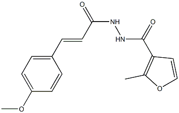 N'-[(E)-3-(4-methoxyphenyl)-2-propenoyl]-2-methyl-3-furohydrazide Struktur