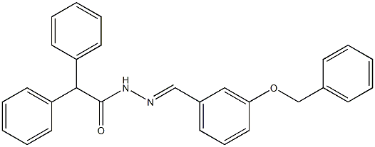 N'-{(E)-[3-(benzyloxy)phenyl]methylidene}-2,2-diphenylacetohydrazide Struktur