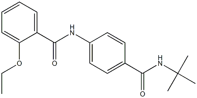 N-{4-[(tert-butylamino)carbonyl]phenyl}-2-ethoxybenzamide Struktur