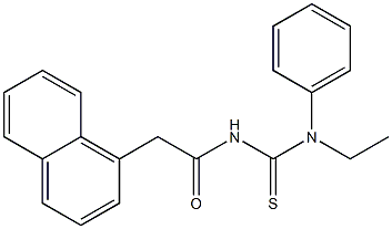 N-ethyl-N'-[2-(1-naphthyl)acetyl]-N-phenylthiourea Struktur