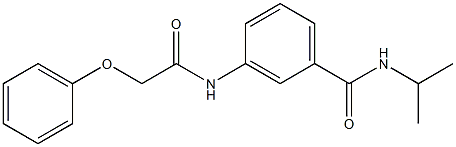 N-isopropyl-3-[(2-phenoxyacetyl)amino]benzamide Struktur