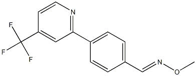 4-[4-(trifluoromethyl)-2-pyridinyl]benzenecarbaldehyde O-methyloxime Struktur