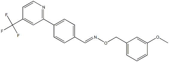 4-[4-(trifluoromethyl)-2-pyridinyl]benzenecarbaldehyde O-(3-methoxybenzyl)oxime Struktur