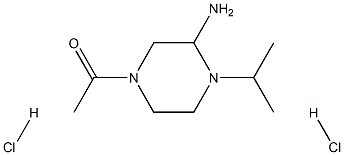 3-Amino-1-(4-isopropyl-piperazin-1-yl)-ethanone di-hydrochloride Struktur